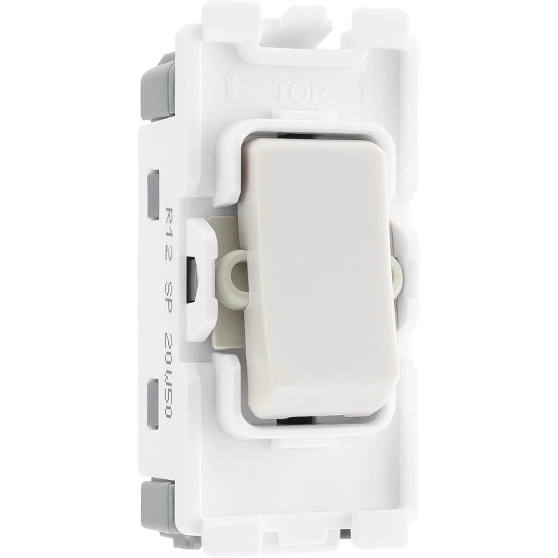 White 1 Way Single Pole 20A 20AX Module - Image 2