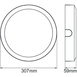 KSR KSRSF324 Navara SF Bezel Plain Rim Matt White