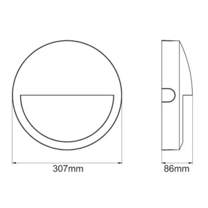KSR KSRSF326 Navara SF Eyelid Rim - Matt White