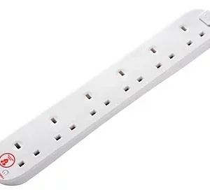 6 Gang 13A Extension Lead 2m