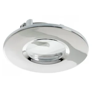 KSR Firebreak Qr Downlight GU10 c/w Chrome Bezel IP65 Chrome