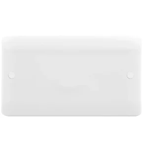 Verve HM2112 2 Gang Blank Plate White