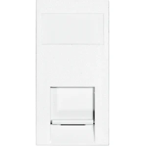 Verve MOD-J45-C5W White Euro Module 25 x 50 RJ45 Cat 5E Unshielded