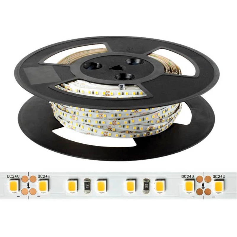 LED Strip VEGAS 120 LEDs IP67 Roll=30m 9.6W 24V 30m Warm White 3000K - Image 2