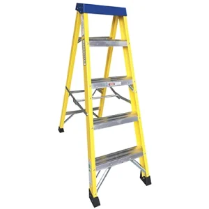 Fibreglass Ladder 7 Tread Plus Tray BS EN131 2170mm Open Height