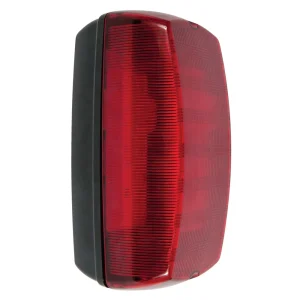 KSR Bulkhead LED IP65 Red Diffuser 7W Black 4000K 70lm