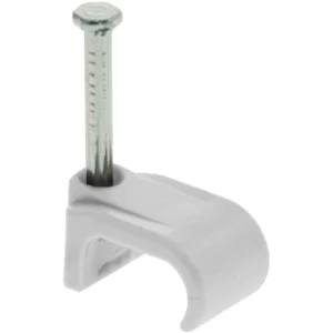 1 - 1.5mm (T&E Cable) Cable Clips - White