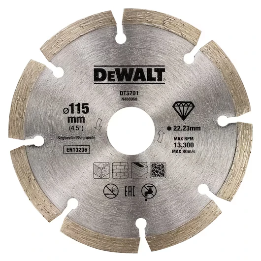 Dewalt DT3701-QZ 115mm Segmented Diamond Blade - Image 3