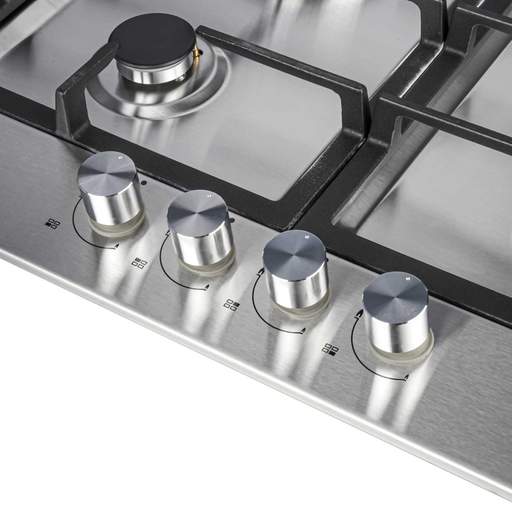 Statesman 60cm 4 Zone Gas Hob Stainless Steel - Image 3