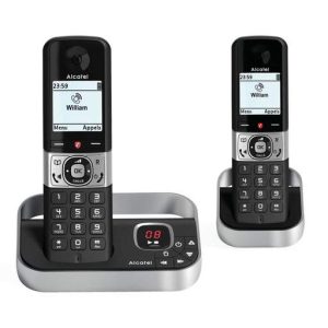 Alcatel F890 Twin Dect Phone with Answer Machine & Call Block