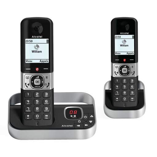 Alcatel F890 Twin Dect Phone with Answer Machine & Call Block