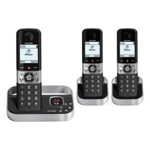 Alcatel F890 Trio Dect Phone with Answer Machine & Call Block