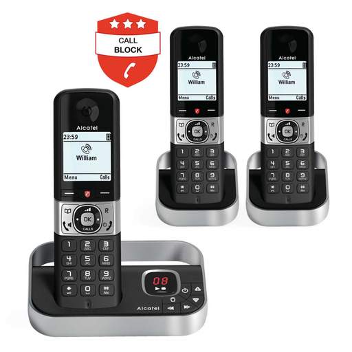 Alcatel F890 Trio Dect Phone with Answer Machine & Call Block - Image 2