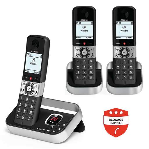 Alcatel F890 Trio Dect Phone with Answer Machine & Call Block - Image 3