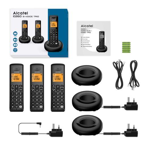 Alcatel E260 DECT Phone with Answer Machine Trio - Image 3