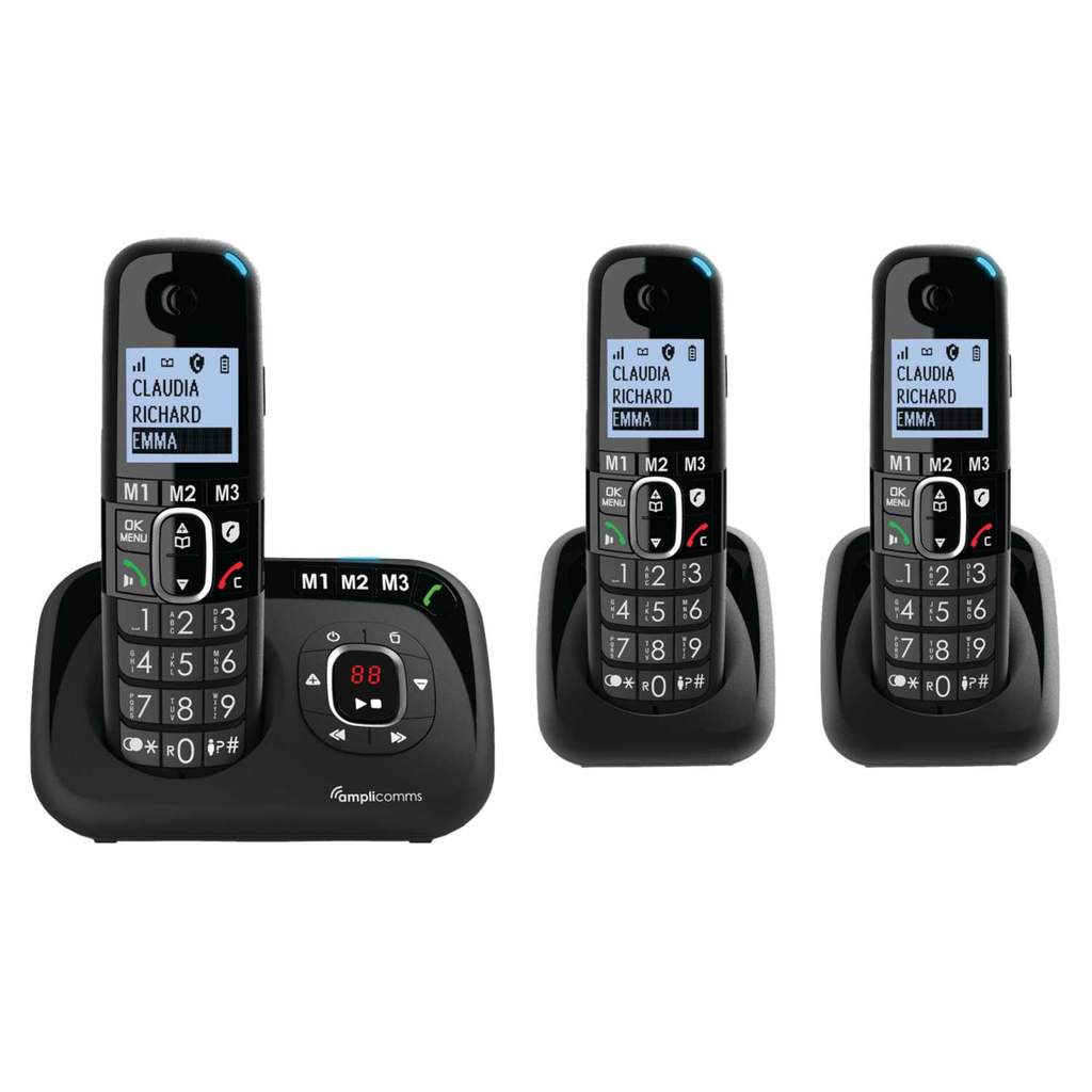 Amplicomms 1583 Voice Trio Big Button DECT Phones - Image 2