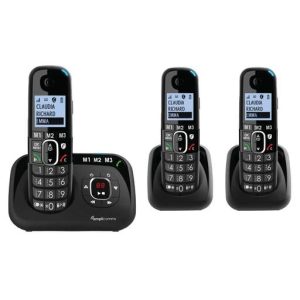 Amplicomms 1583 Voice Trio Big Button DECT Phones