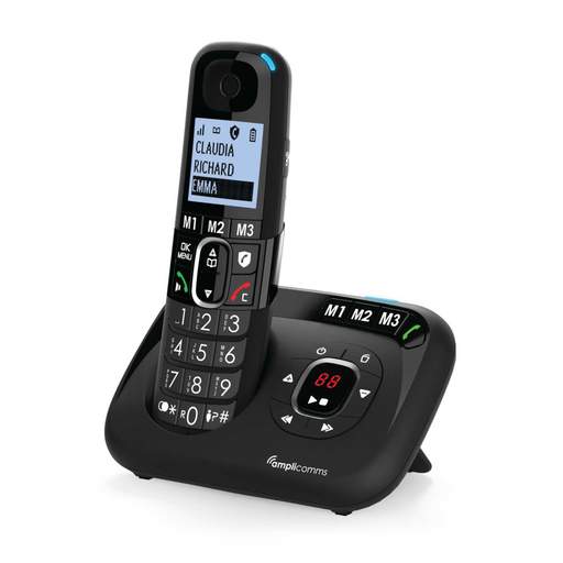 Amplicomms Big Button 1580 Voice Portable DECT Phone Black - Image 3