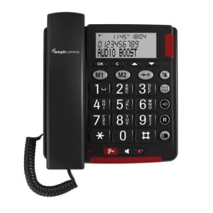 Amplicomms Big Button 48 Plus CG2 Corded Telephone Black