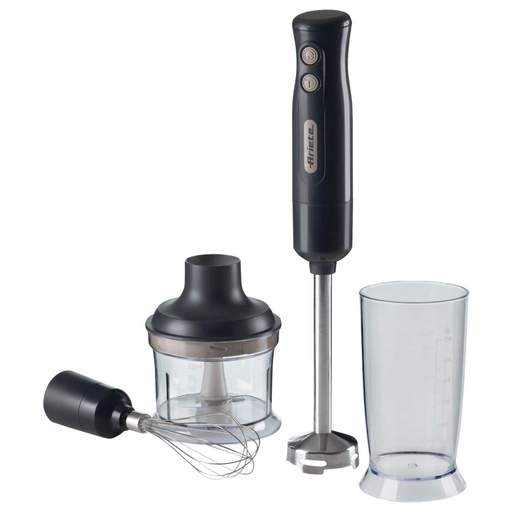 Ariete 700W 3-in-1 Hand Blender, Whisk & Chopper Dark Grey