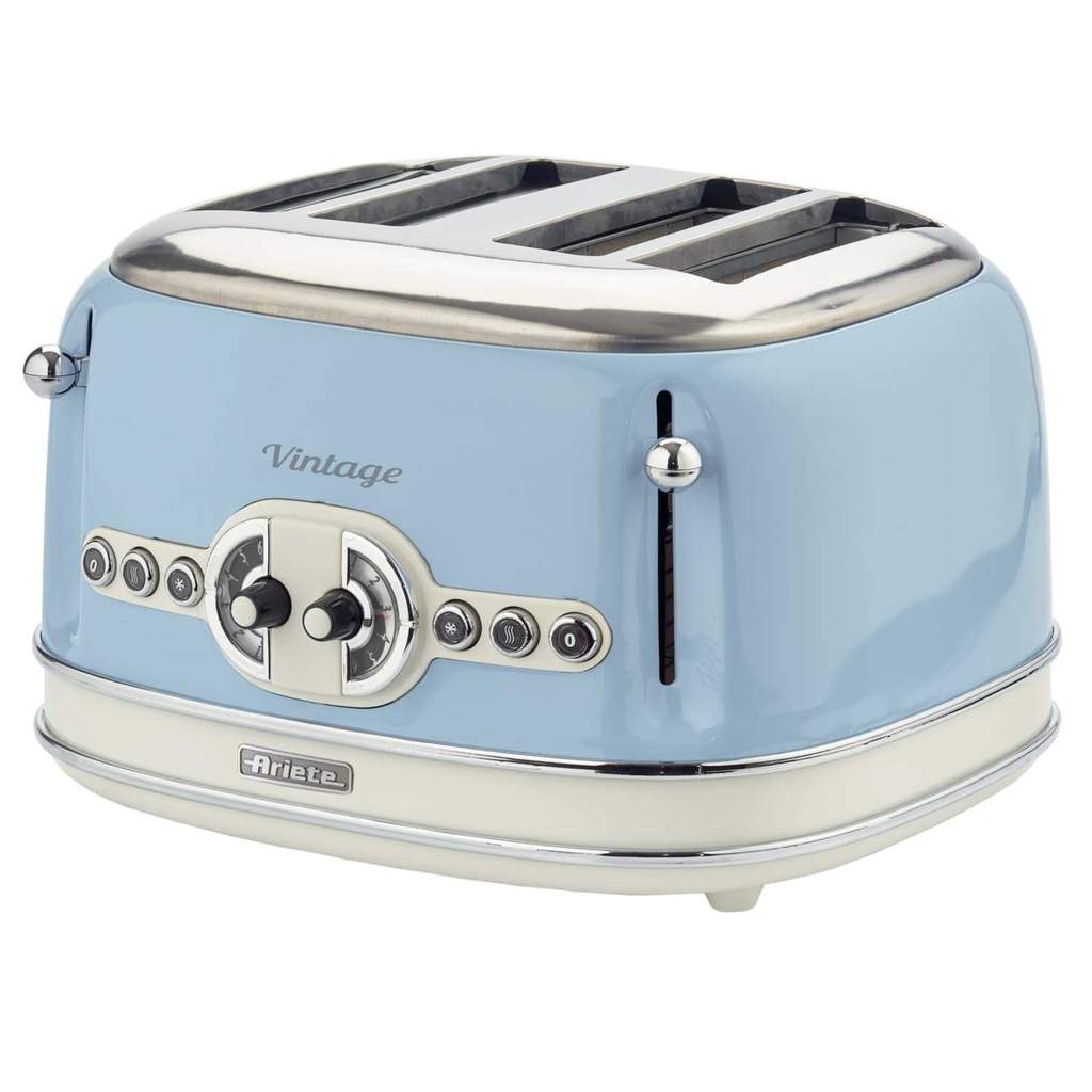 Ariete Vintage 4 slice toaster blue - Image 2