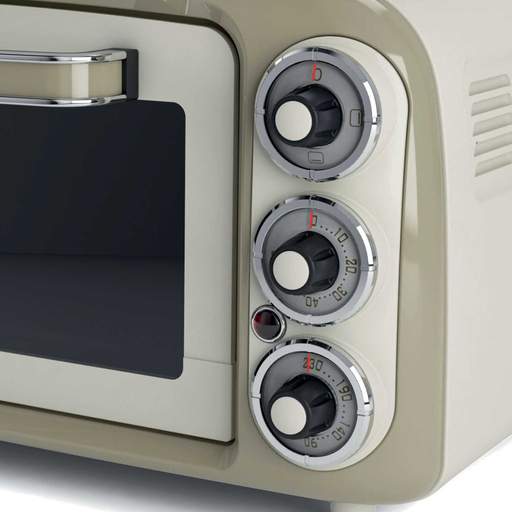 Ariete 18L Vintage Mini Oven Cream - Image 2