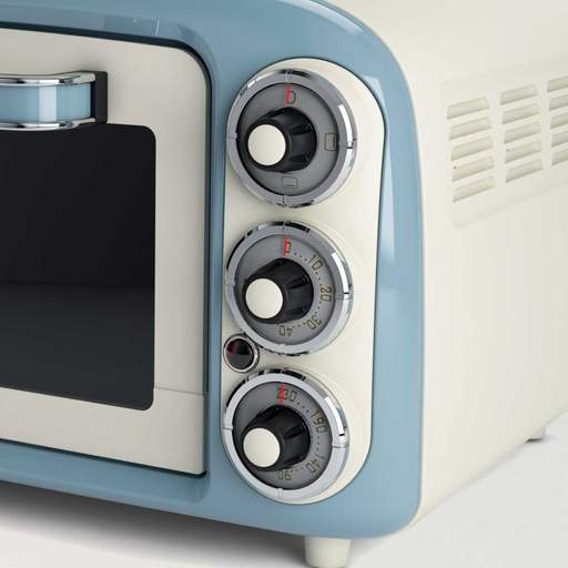 Ariete 18L Vintage Mini Oven Blue - Image 2