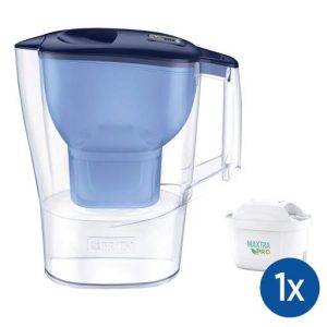 Brita 2.4L Aluna Water Filter Jug with 1 Cartridge Blue