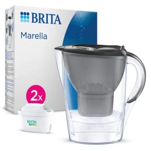 Brita 2.4L Marella Water Filter Jug with 3 Cartridges Cool Graphite