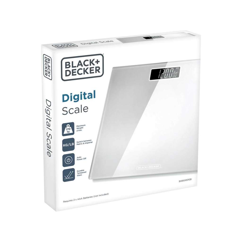 Black & Decker Bathroom Scales White - Image 2