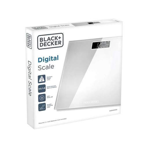 Black & Decker Bathroom Scales White