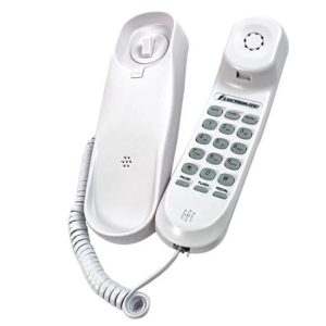 Electrolite Slimline Corded Telephone Wall Mountable White