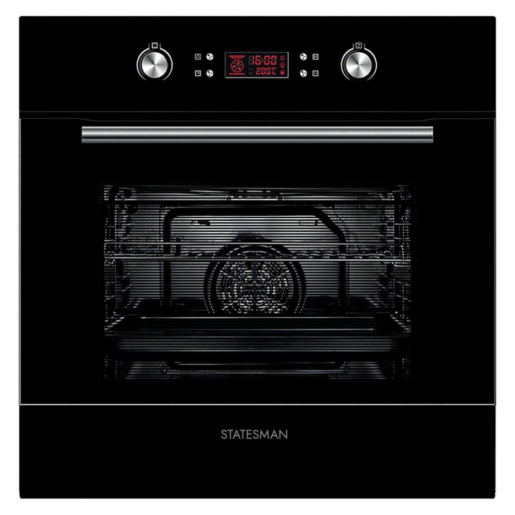 Statesman Built-in Multifunction Fan Oven Black - Image 2