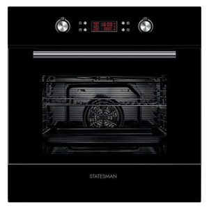 Statesman Built-in Multifunction Fan Oven Black