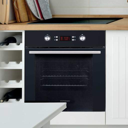 Statesman Built-in Multifunction Fan Oven Black - Image 3