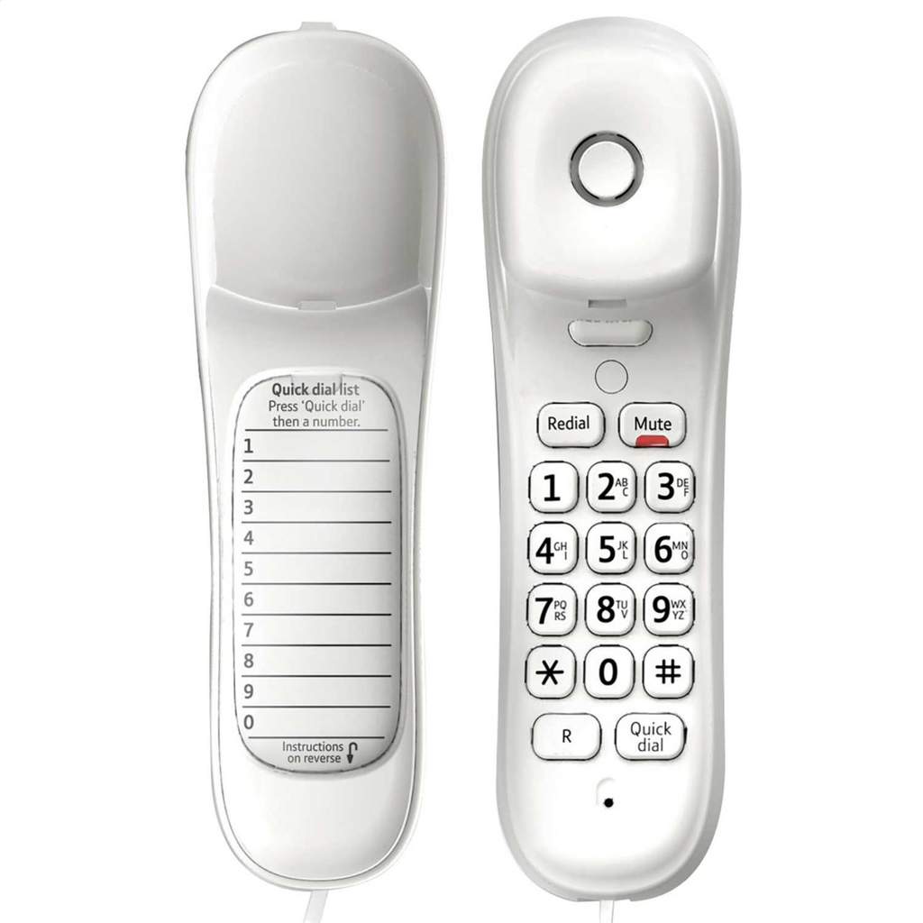 British Telecom Duet 210 Corded Telephone White - Image 2