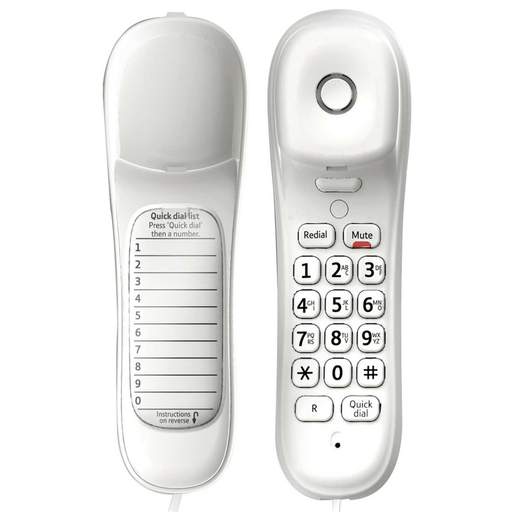 British Telecom Duet 210 Corded Telephone White