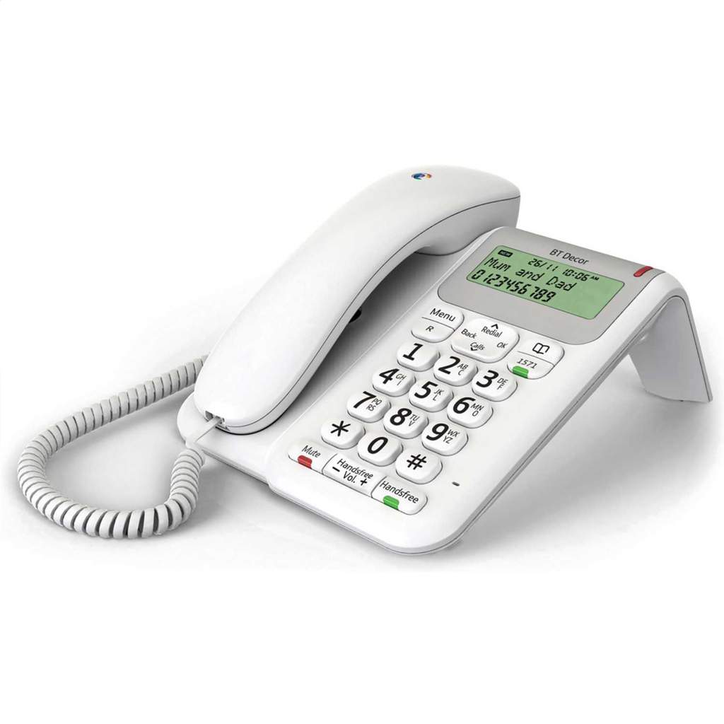 British Telecom Decor 2200 Corded Telephone White - Image 2