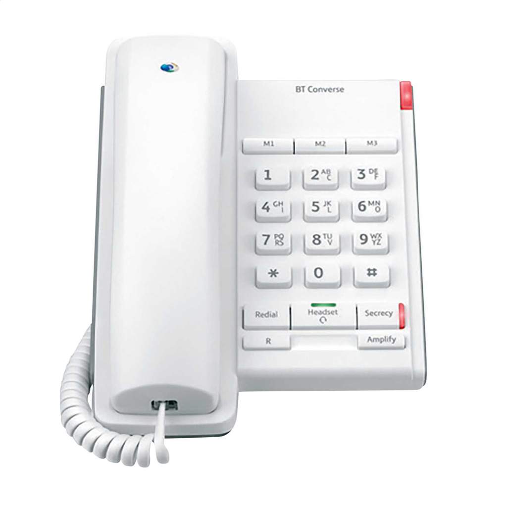 British Telecom Converse 2100 Corded Telephone White - Image 2
