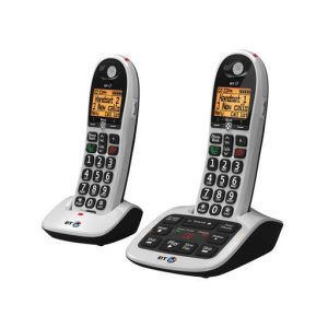 British Telecom BT4600 Twin Cordless Telephone With Answer Machine Silver