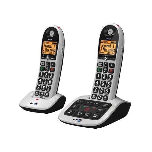 British Telecom BT4600 Twin Cordless Telephone With Answer Machine Silver