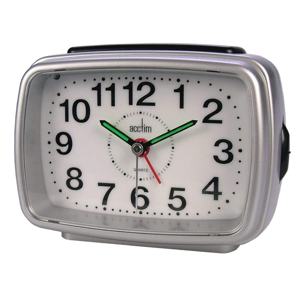 Acctim Titan 2 Alarm CLock Silver - Image 2