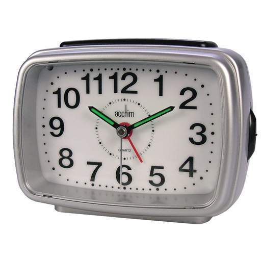 Acctim Titan 2 Alarm CLock Silver