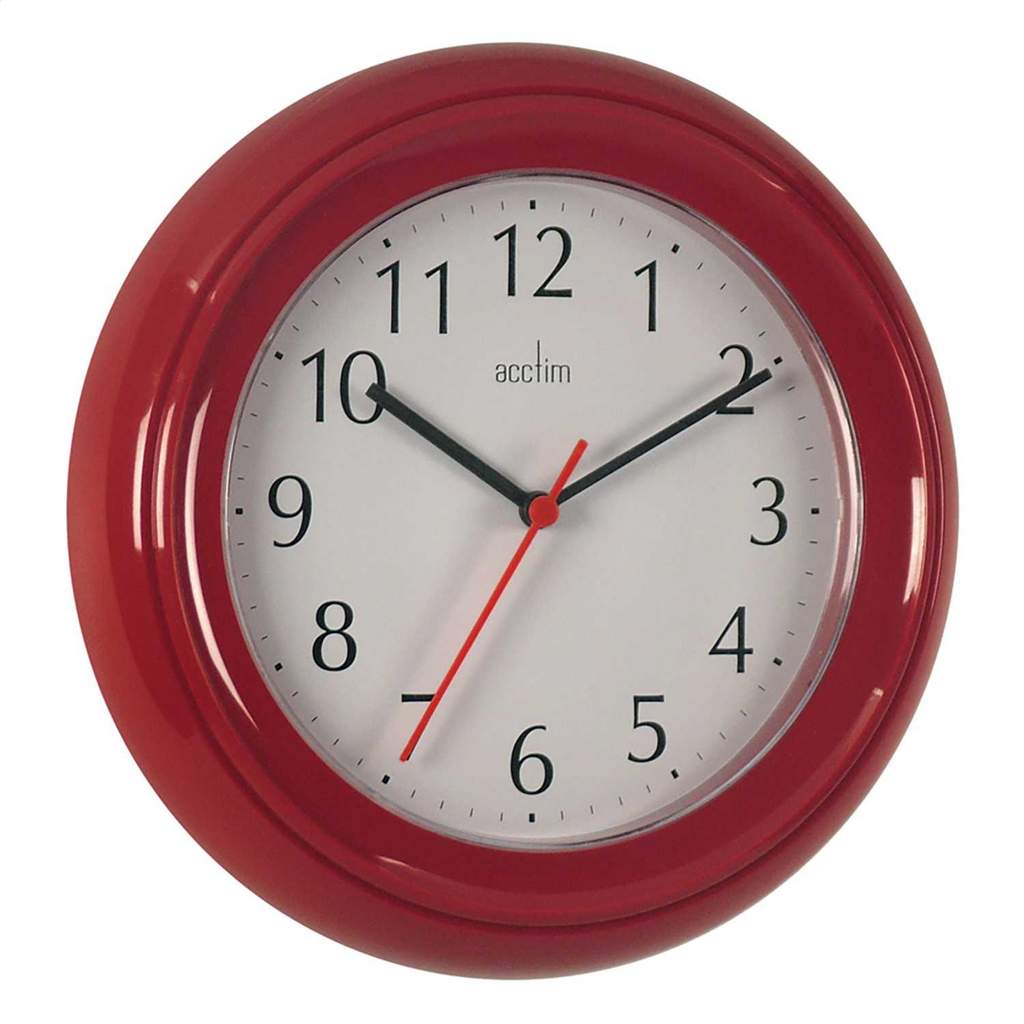 Acctim Wycombe Wall Clock Red - Image 4
