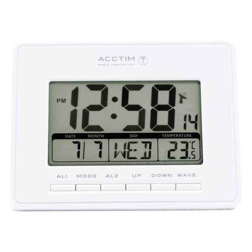 Acctim Infinity Radio Controlled Clock White