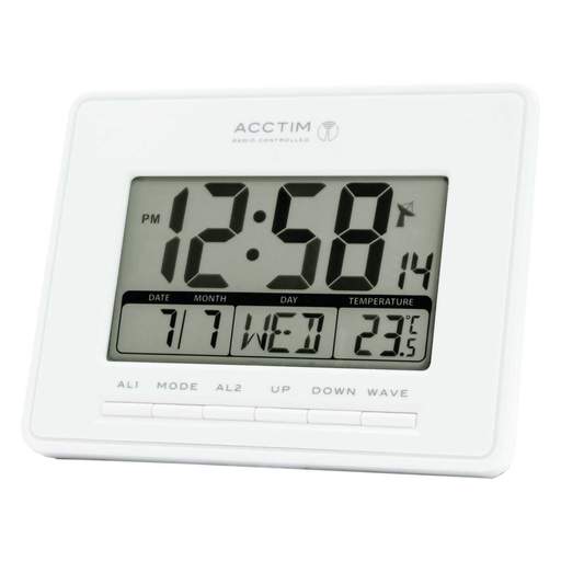 Acctim Infinity Radio Controlled Clock White - Image 4