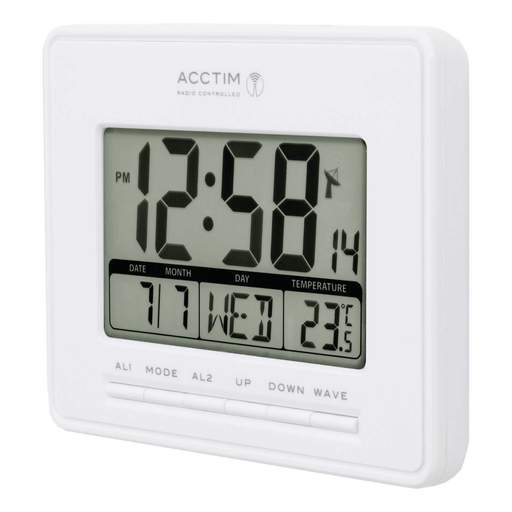 Acctim Infinity Radio Controlled Clock White - Image 3
