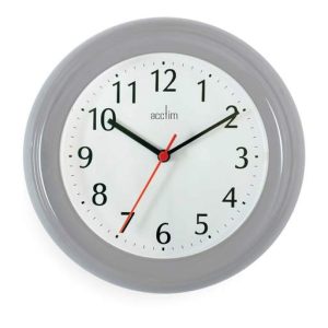 Acctim Wycombe Wall Clock Grey