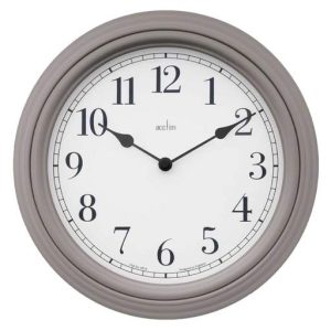 Acctim 28cm Devonshire Modern Country Style Wall Clock Pigeon Grey