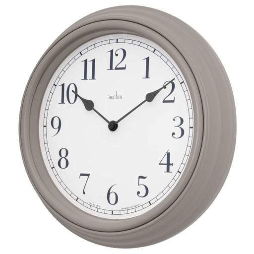 Acctim 28cm Devonshire Modern Country Style Wall Clock Pigeon Grey - Image 2
